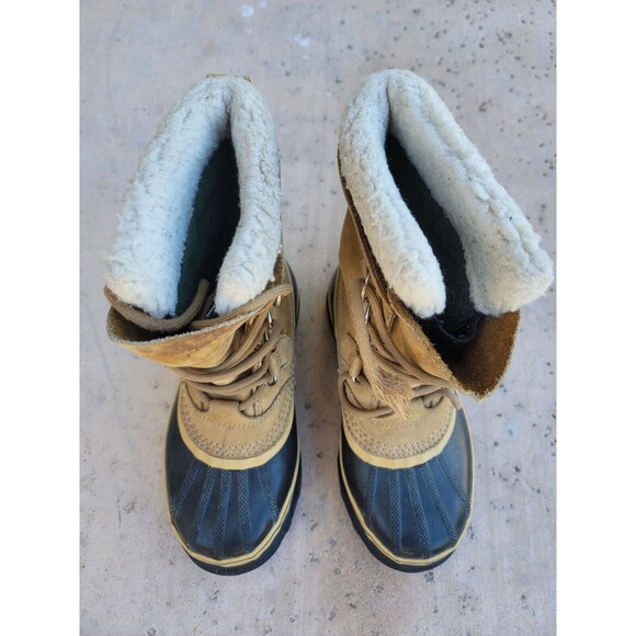 SOREL Womens CARIBOU Waterproof Winter Snow Boot NL1005-280 Size US 6 Fur Lined - Picture 4 of 12